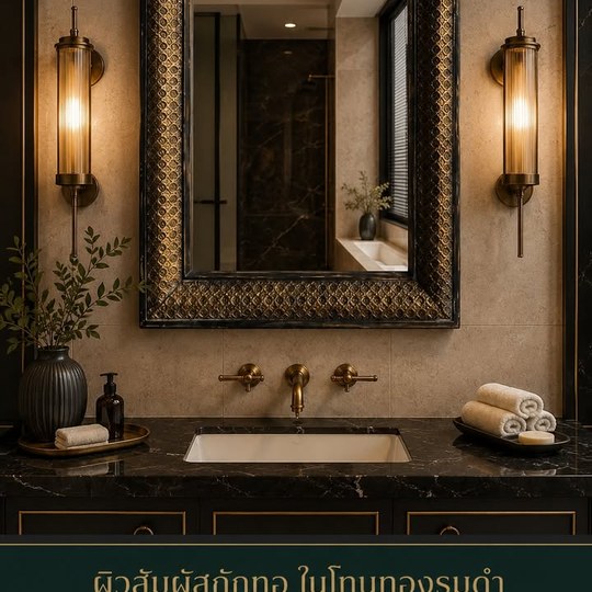 ผิวสัมผัสถักทอในโทนทองรมดำ ลึกและมีมิติ ✨ กรอบ High Grade ...