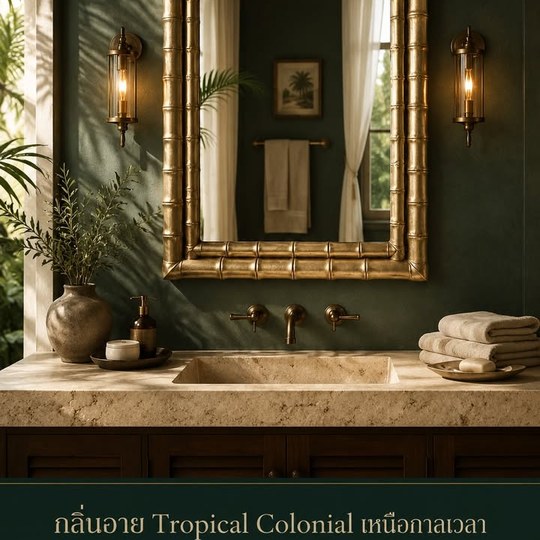 ลายไม้ไผ่สีทอง กับกลิ่นอาย Tropical Colonial ที่อบอุ่น ✨ ก...